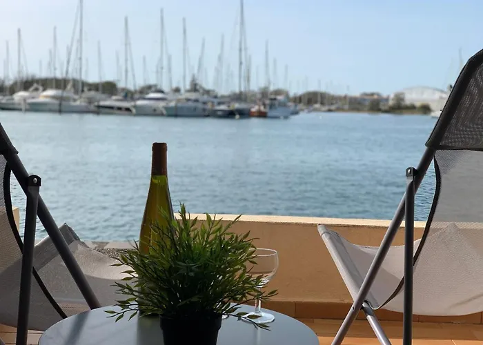 アパート - Les Pieds Dans L'eau Agreable En Toutes Saisons 4 Couchages - Climatisation - Parking Prive - Piscine Sur - Vue Magnifique Et Rare - Situation Optimum - Les Argonautes - Ile Des Pecheurs - Cap D'agde